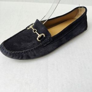 Boemos Spa Suede Slip on Horsebit Loafers Navy Sz 39EU/ 8.5 US